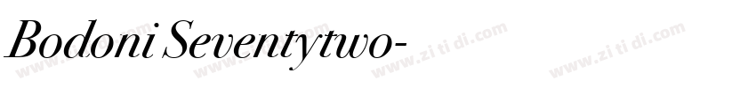 Bodoni Seventytwo字体转换 Bodoni Seventytwo字体转换